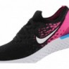 Chaussures de course Nike Epic React Flyknit 2 pour fille (noir/rose coureur)