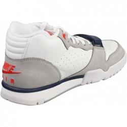 Chaussures de basket-ball Nike Air Trainer 1 pour homme, blanc/bleu marine/gris moyen