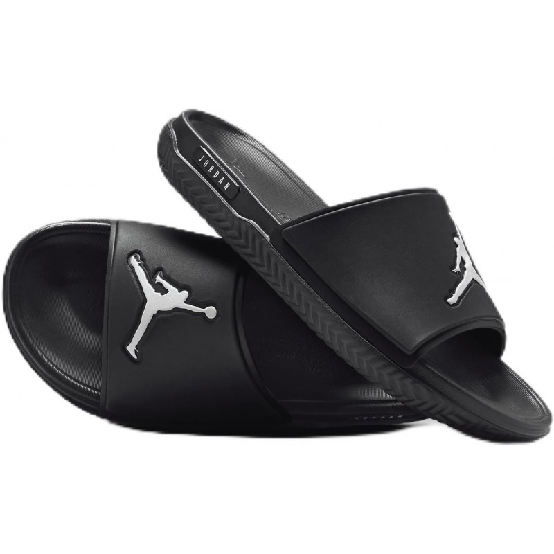 Claquettes Nike Jordan Jumpman pour homme (FQ1598-001, noir/blanc)