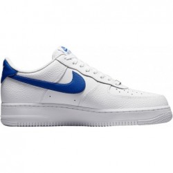 Chaussure de basket-ball Nike Air Force 1 '07 An20 pour homme, blanc/bleu roi/blanc