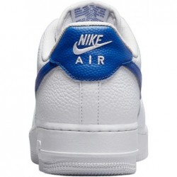 Chaussure de basket-ball Nike Air Force 1 '07 An20 pour homme, blanc/bleu roi/blanc