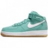 Chaussures Nike Air Force 1 Mid pour homme, bleu sarcelle délavé/blanc-gomme