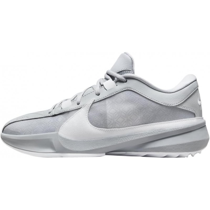 Chaussures de basket-ball Nike Giannis Freak 5 (Team) (DZ2946-002, Gris loup/Blanc)