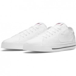 Nike Court Legacy CNVS Homme Modèle : Cw6539-100 Blanc/Blanc/Noir