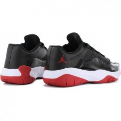 Nike Jordan 11 CMFT Low Bred pour homme Noir/Blanc-Rouge gym (DM0844 005)