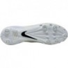 Chaussures de football à crampons amovibles Nike Alpha Menace Elite 2 D pour homme Noir-Blanc CI1530-001