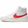 Baskets Nike pour hommes, blanc, rouge, bleu moyen, habanero