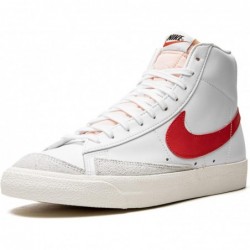 Baskets Nike pour hommes, blanc, rouge, bleu moyen, habanero