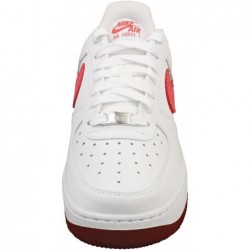 Baskets Nike Air Force 1 Low pour femme, blanc/rouge équipe/rouge dragon/adobe