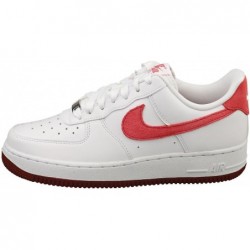 Baskets Nike Air Force 1 Low pour femme, blanc/rouge équipe/rouge dragon/adobe