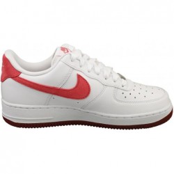 Baskets Nike Air Force 1 Low pour femme, blanc/rouge équipe/rouge dragon/adobe