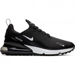 Chaussures de golf imperméables NIKE Air Max 270 G pour hommes Noir/Hot Punch/Blanc