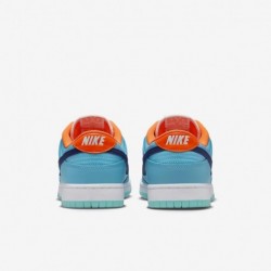 Chaussures Nike Dunk Low SE pour homme (HQ1538-416, bleu baltique/orange total/blanc/bleu royal profond)