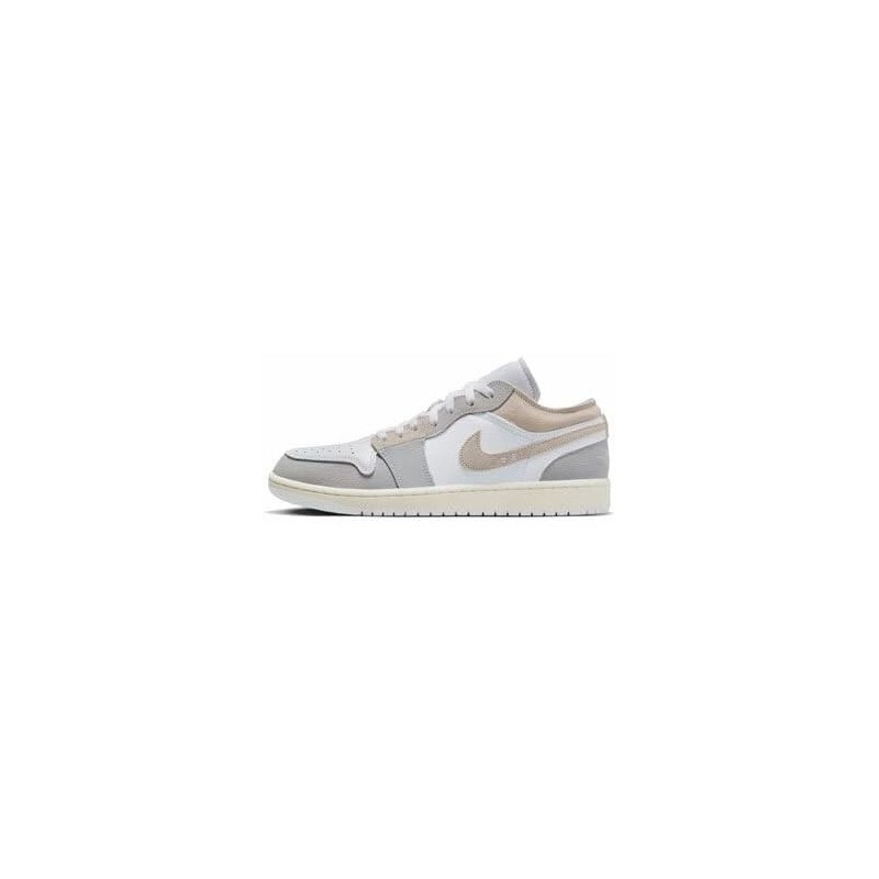 Chaussures Nike Air Jordan 1 Low pour Homme Tech Grey/LT Orewood Brown-Blanc DN1635-002