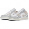 Chaussures Nike Air Jordan 1 Low pour Homme Tech Grey/LT Orewood Brown-Blanc DN1635-002