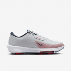 Chaussures de golf Nike Infinity Tour 2 (FZ8798-001, Platine pur/Blanc/Cramoisi clair/Bleu marine armurerie)