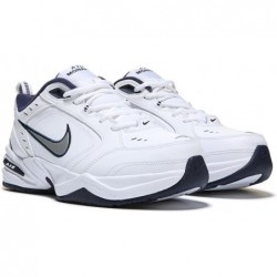 Chaussures de marche Nike Air Monarch IV pour hommes, blanc métallisé argent 102