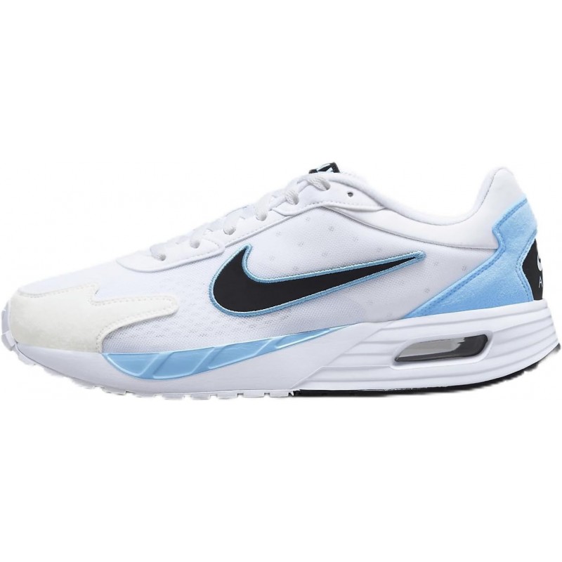 Chaussures Nike Air Max Solo pour homme (DX3666-103, blanc/bleu verseau/blanc/noir)