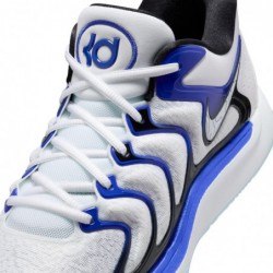 Chaussures de basket-ball Nike KD17 (FJ9487-100, Blanc/Noir/Game Royal/Blanc)