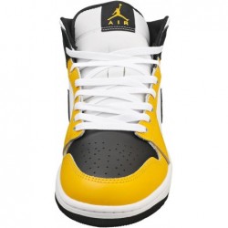 Air Jordan 1 Mid (DQ8426-701, Jaune Ocre/Blanc/Jaune Ocre/Noir)