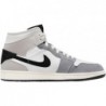 Jordan 1 Mid SE Craft Cement Gris/Noir-Blanc pour Homme (DZ4136 002)