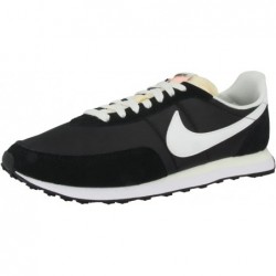 NIKE Waffle Trainer 2, Chaussures de sport pour hommes, Noir Blanc Voile Total Orange