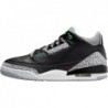 Nike Air Jordan 3 Retro Noir/Vert Glow Wolf-Gris (CT8532 031)