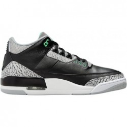 Nike Air Jordan 3 Retro Noir/Vert Glow Wolf-Gris (CT8532 031)