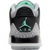 Nike Air Jordan 3 Retro Noir/Vert Glow Wolf-Gris (CT8532 031)