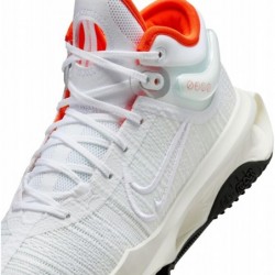 Nike GT Jump 2 (DJ9431-104, Blanc/Blanc-SAIL-Orange sécurité)