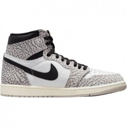 Chaussures NIKE Air Jordan 1 Retro High OG pour homme, gris tech/mousseline-noir-blanc