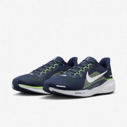 Chaussures de course sur route Nike Pegasus 41 pour homme (Seattle) (FZ5096-400, bleu marine/blanc/vert action/blanc)