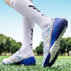 Chaussures de football pour hommes, chaussures basses à lacets, chaussures à pointes antidérapantes, chaussures de football en s