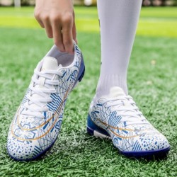 Chaussures de football pour hommes, chaussures basses à lacets, chaussures à pointes antidérapantes, chaussures de football en s